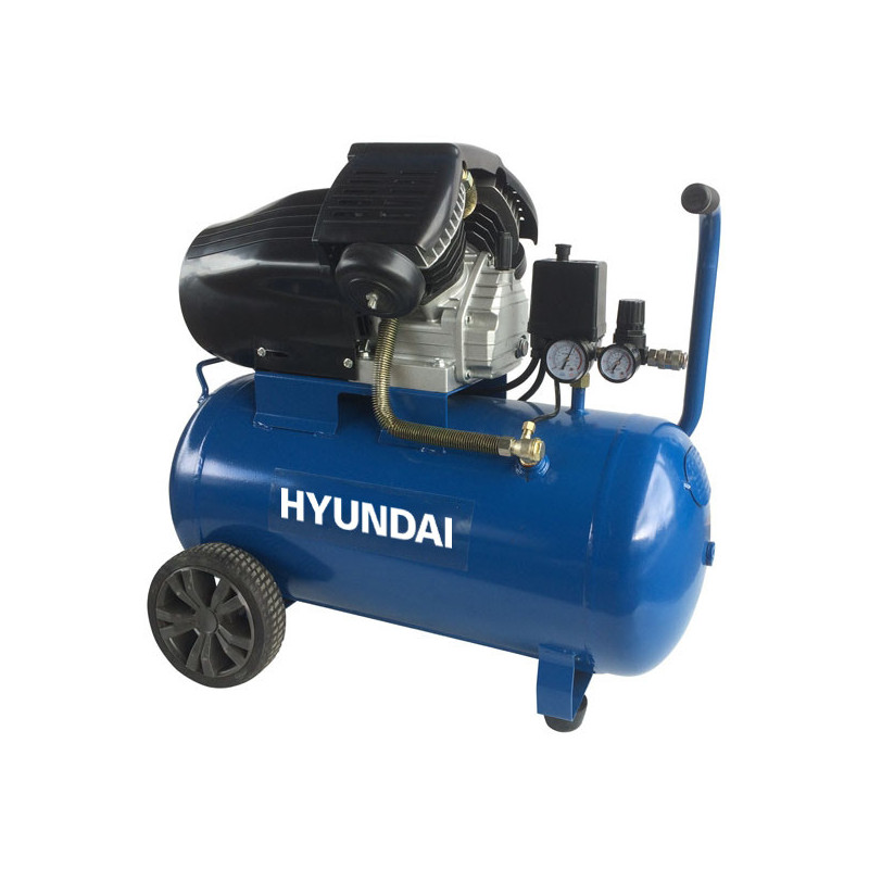 Twin cylinder air compressor 50 L 3 hp 369 L/min