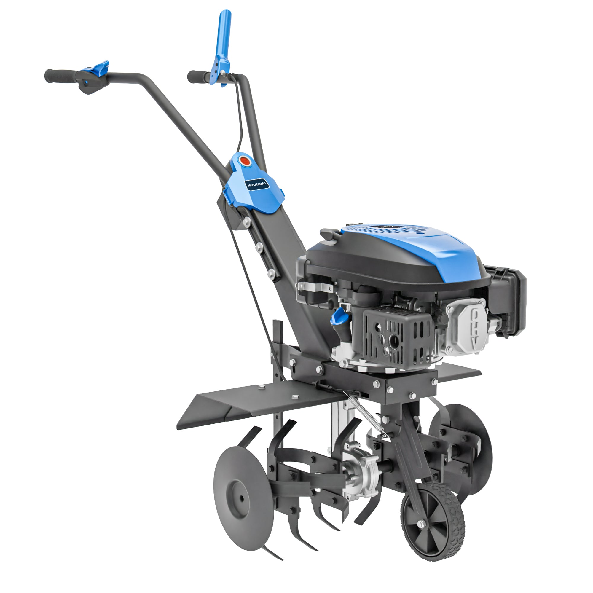 Motobineuse thermique Hyundai 60 cm, Démarrage électrique, 173 cc, 4 jeux de fraises | HYT175EX-EU