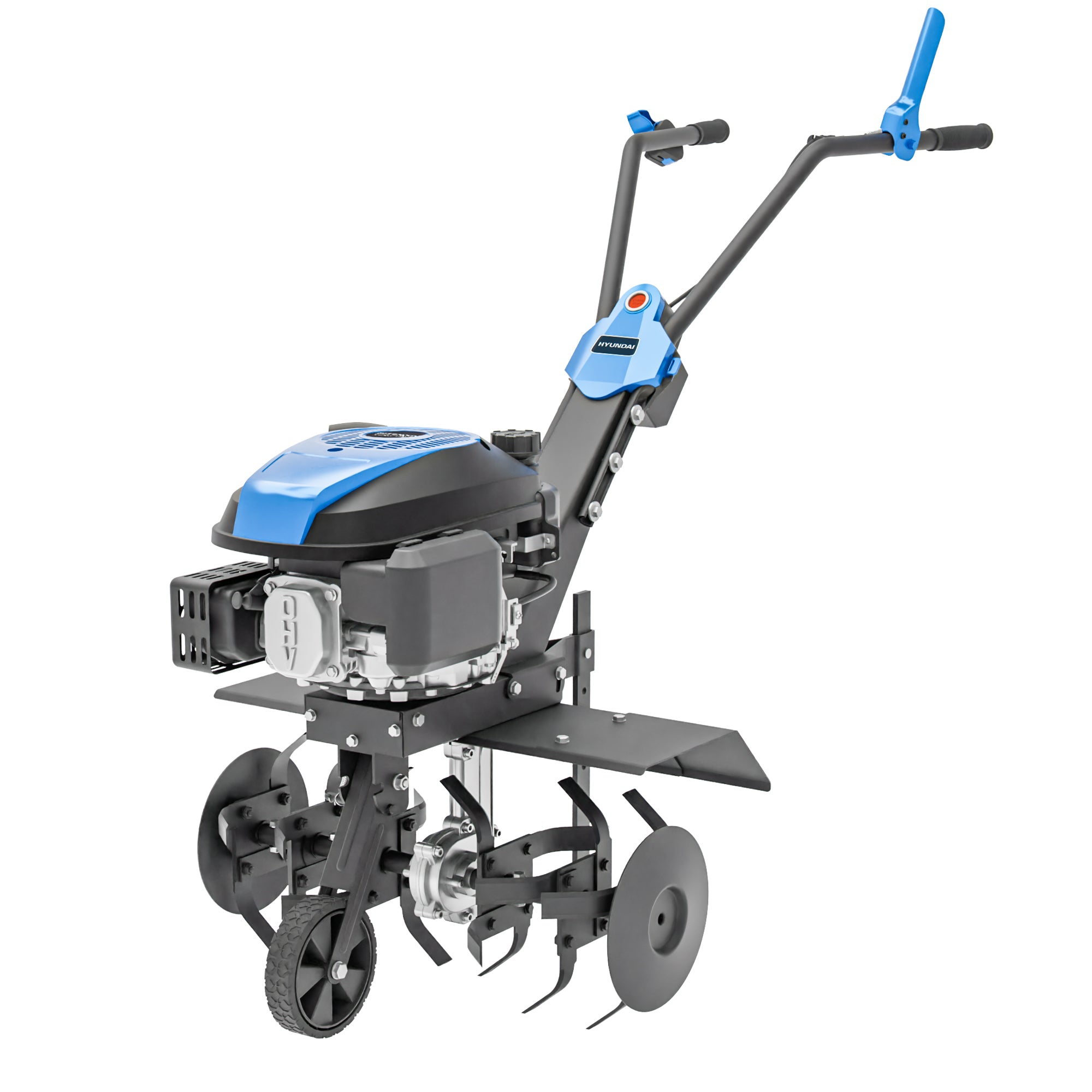 Motobineuse thermique Hyundai 60 cm, Démarrage électrique, 173 cc, 4 jeux de fraises | HYT175EX-EU