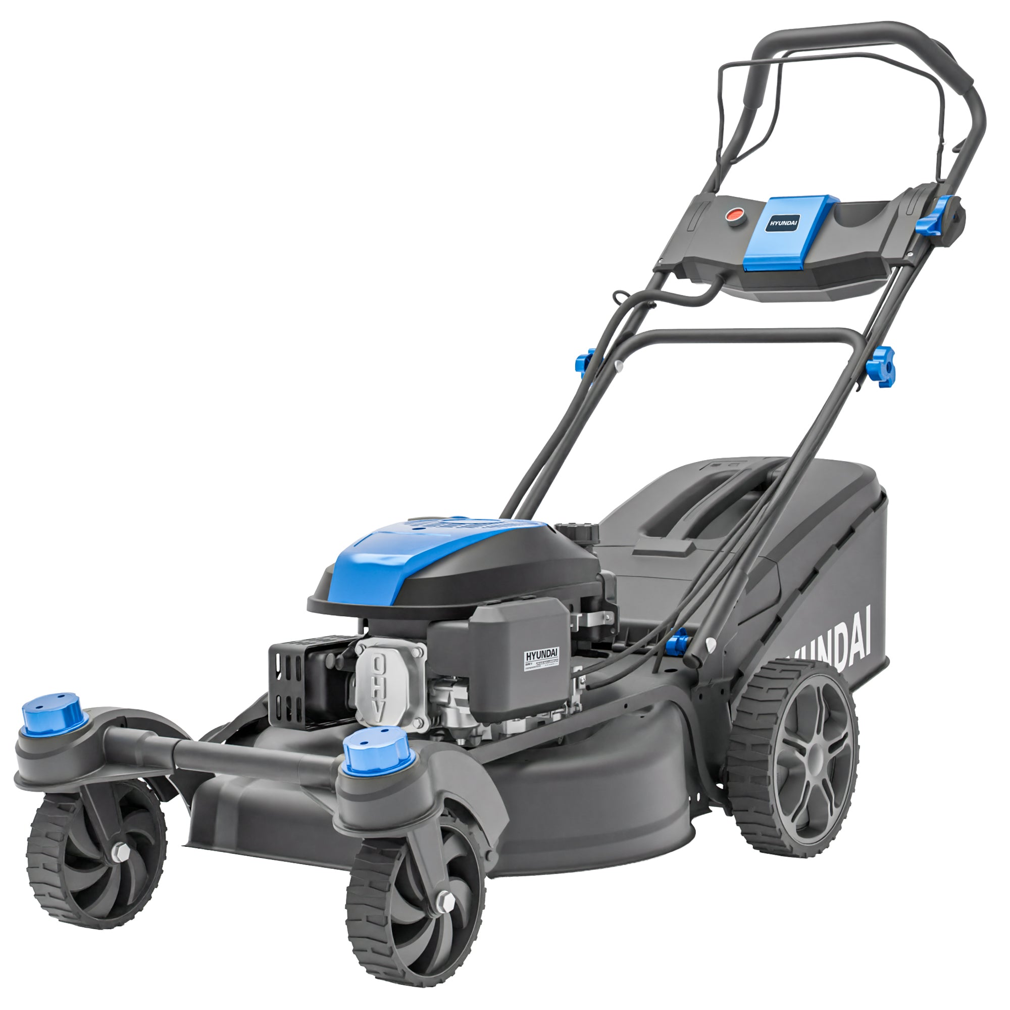 Tondeuse thermique autotractée Hyundai 51cm, Rayon de braquage zéro, Démarrage électrique, 3-en-1 | HYM20200SPEZX-EU