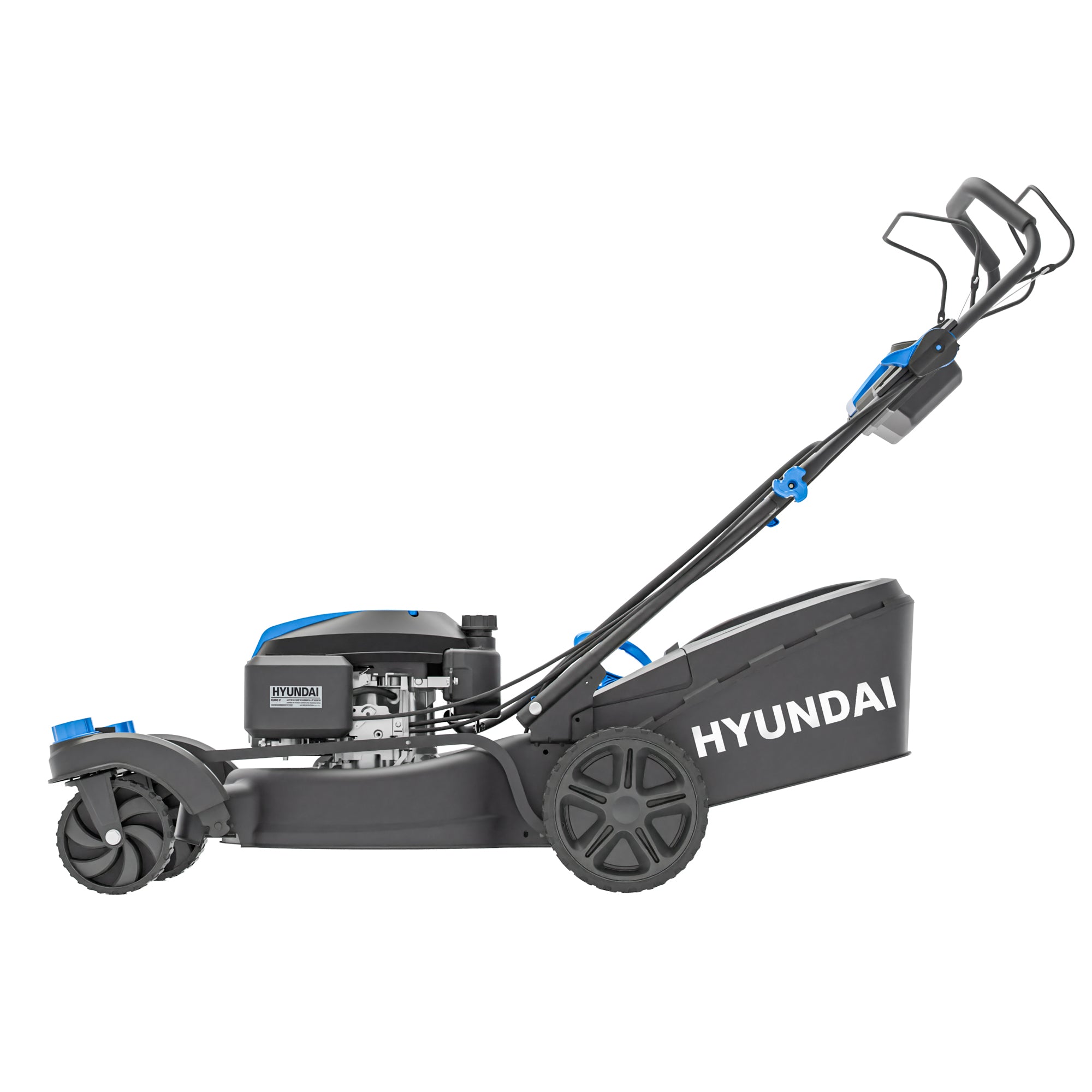 Tondeuse thermique autotractée Hyundai 51cm, Rayon de braquage zéro, Démarrage électrique, 3-en-1 | HYM20200SPEZX-EU