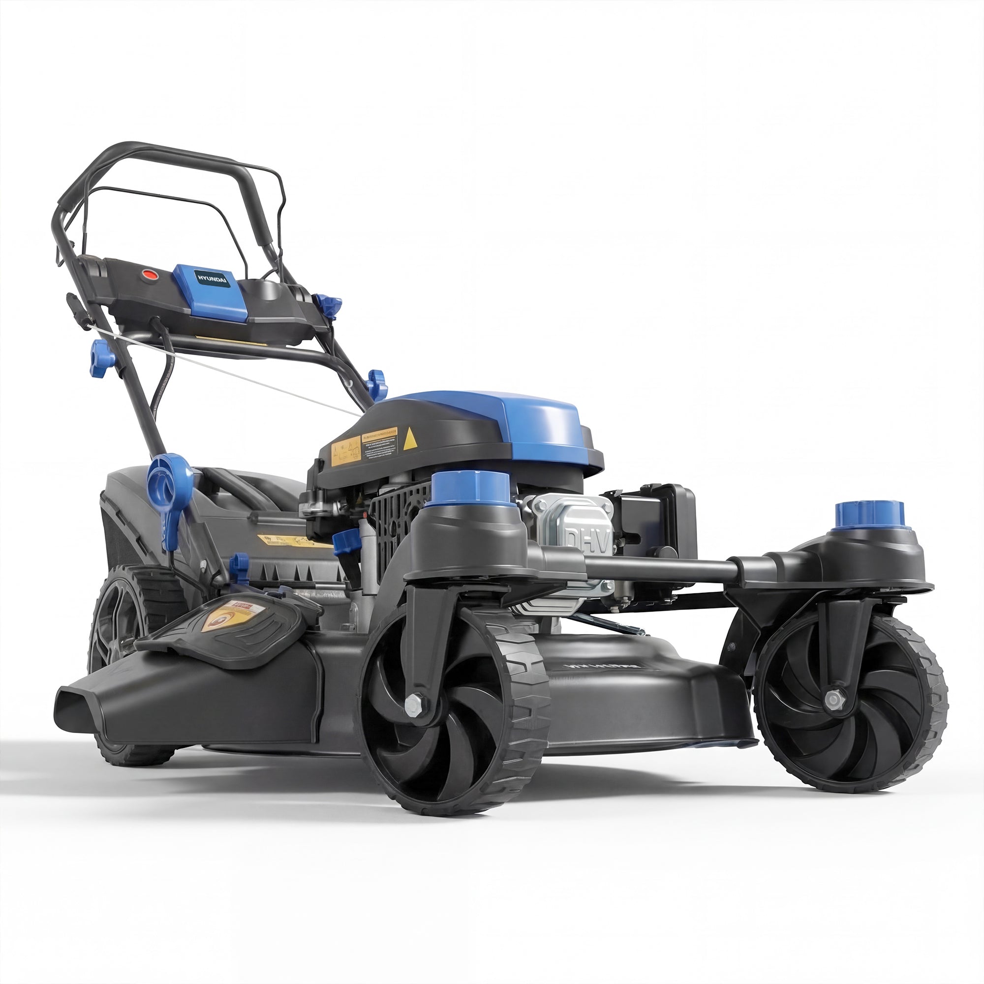 Tondeuse thermique autotractée Hyundai 51cm, Rayon de braquage zéro, Démarrage électrique, 3-en-1 | HYM20200SPEZX-EU