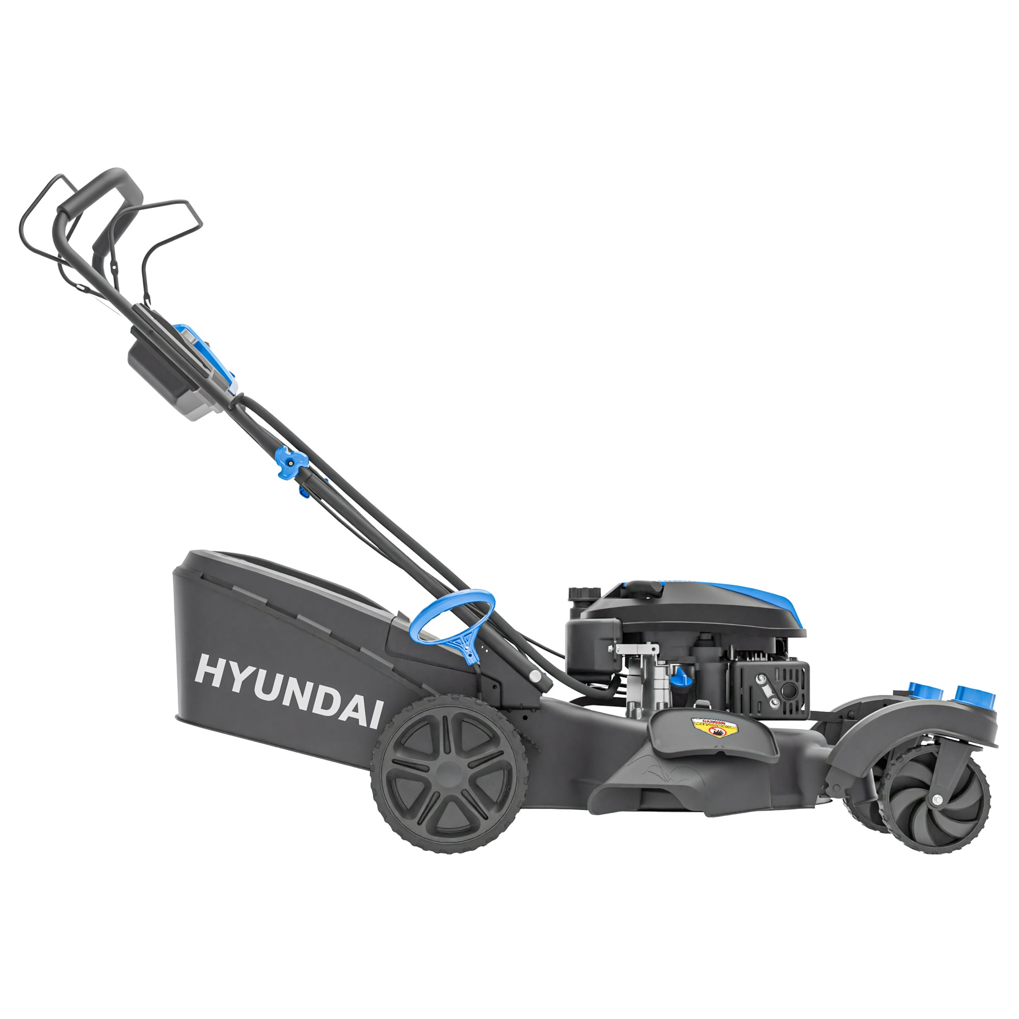Tondeuse thermique autotractée Hyundai 51cm, Rayon de braquage zéro, Démarrage électrique, 3-en-1 | HYM20200SPEZX-EU