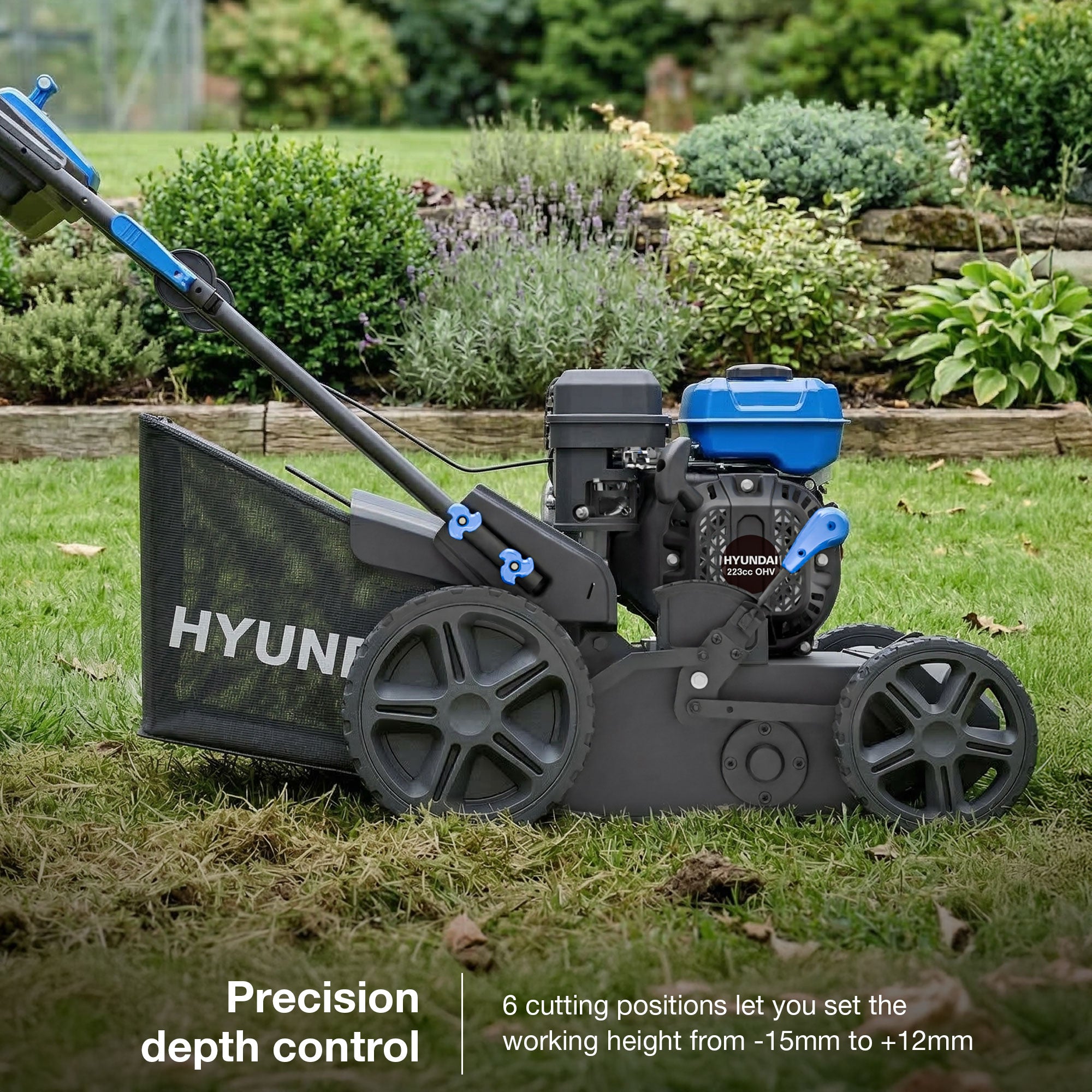 Scarificateur thermique Hyundai 44cm, Démarrage manuel, 223cc | HYSC225X