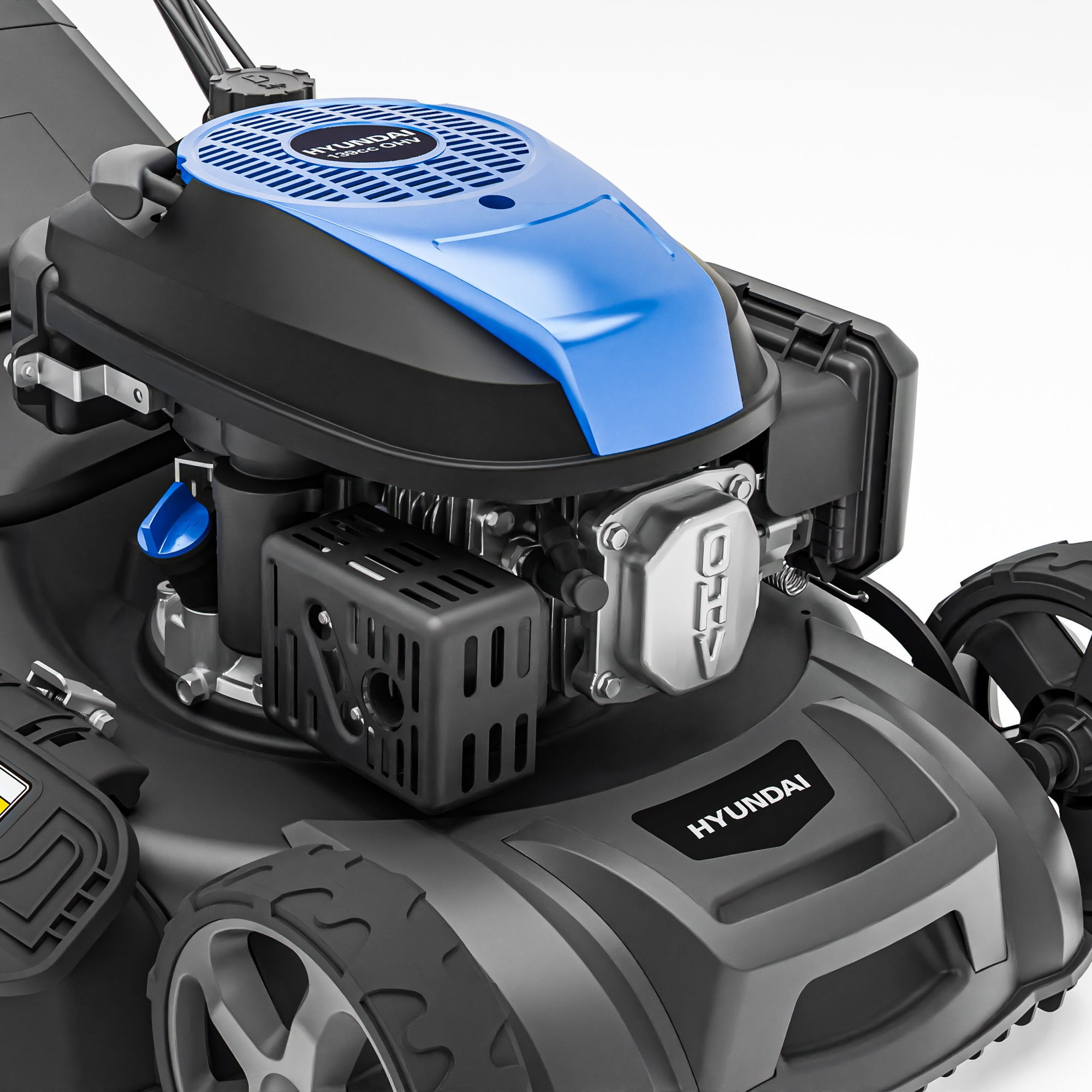 Hyundai Tondeuse à Gazon Autotractée à Essence 46cm, Démarrage Électrique, 139cc | HYM18150SPEX-EU