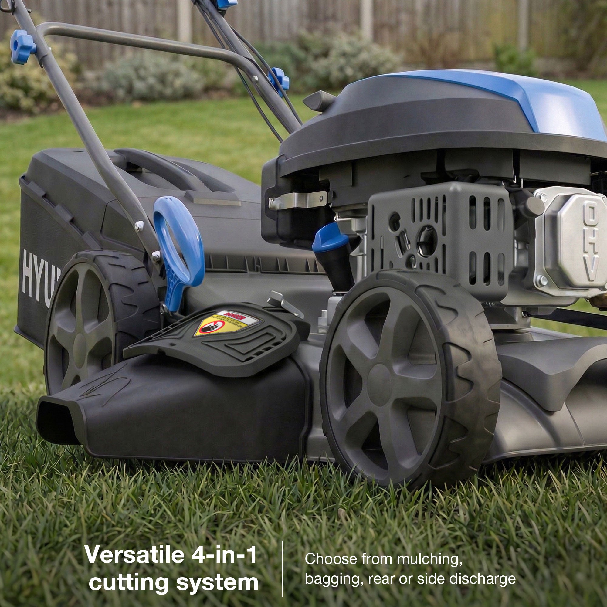 Tondeuse à gazon thermique autotractée Hyundai 17" / 43 cm, 139 cc, Mulching | HYM17150SPX