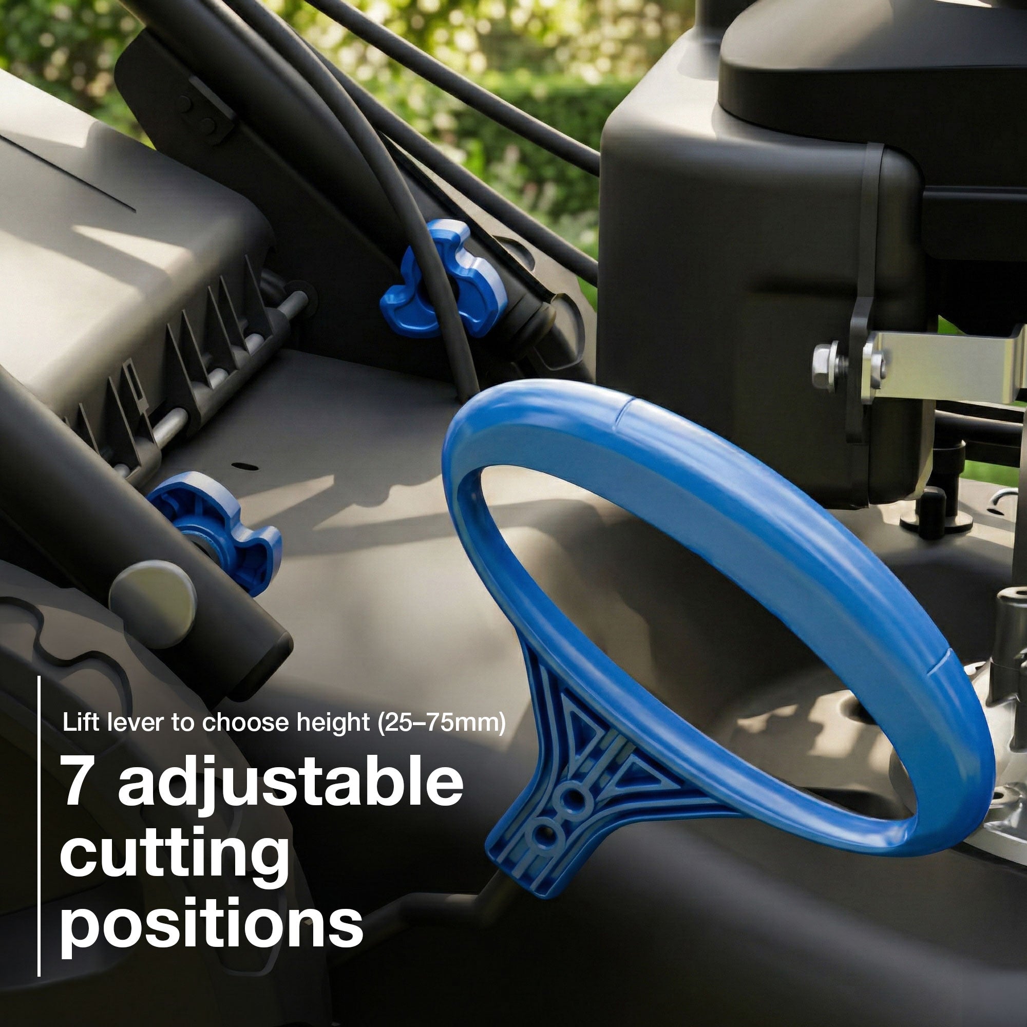 Tondeuse à gazon thermique autopropulsée Hyundai 46 cm / 18", 139 cm³, fonction mulching | HYM18150SPX