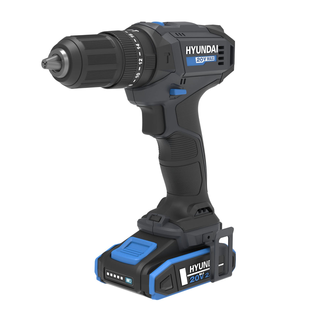 Hyundai 20V 50Nm Hammer Drill and 700Nm Impact Wrench Kit