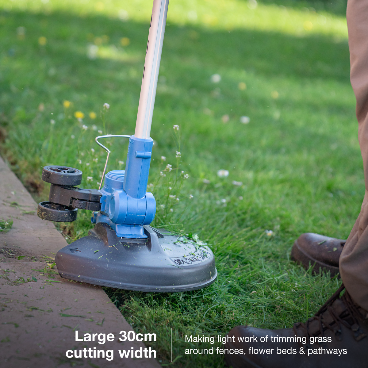 Hyundai 20V 33cm Lawnmower and 30cm Grass Trimmer Kit