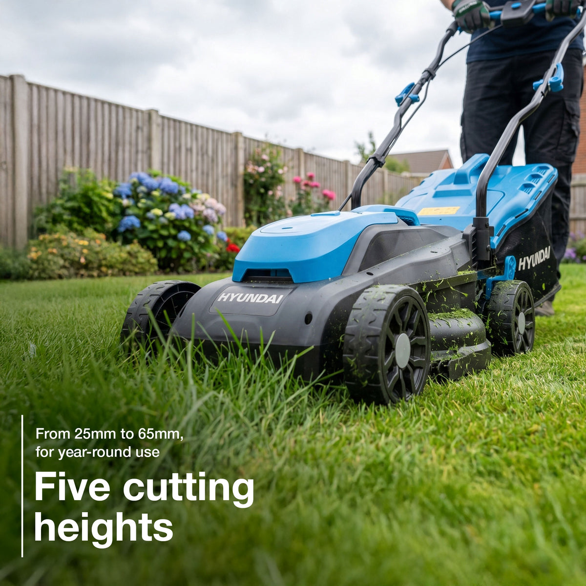 Hyundai 20V 33cm Lawnmower and 30cm Grass Trimmer Kit